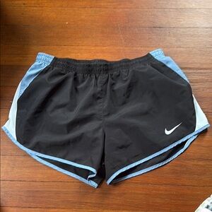 Nike Black and Blue Athletic Shorts Lightweight Performance